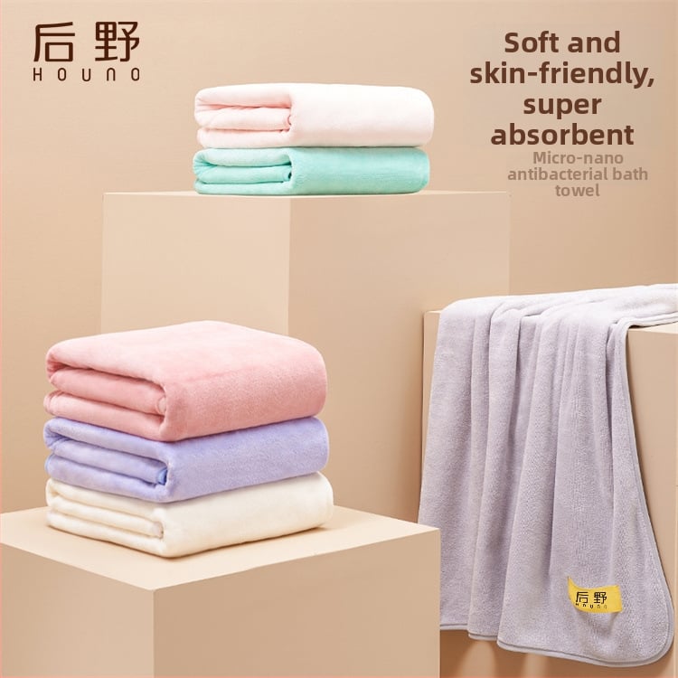 Prosop de baie Wilderness – Coral Fleece, Jacquard, 150D, 300–400 g