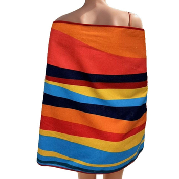 Prosop de plajă/băi din microfibră - Absorbant, uscare rapidă, fir 150D, 200-300 g, Finisaj prin imprimare