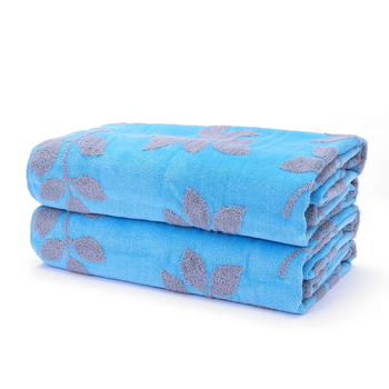 Prosop de baie — Bumbac 100%, țesătură jacquard, fir 32S, 300–400 g, Broderie și tiv