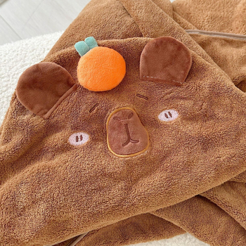 Koralni fleece ogrtač za kupaonicu, unisex, 400–500 g, 150D pređa, šivanje, šifra proizvoda 3786