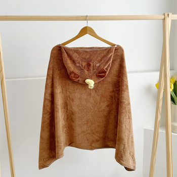 Koralni fleece ogrtač za kupaonicu, unisex, 400–500 g, 150D pređa, šivanje, šifra proizvoda 3786