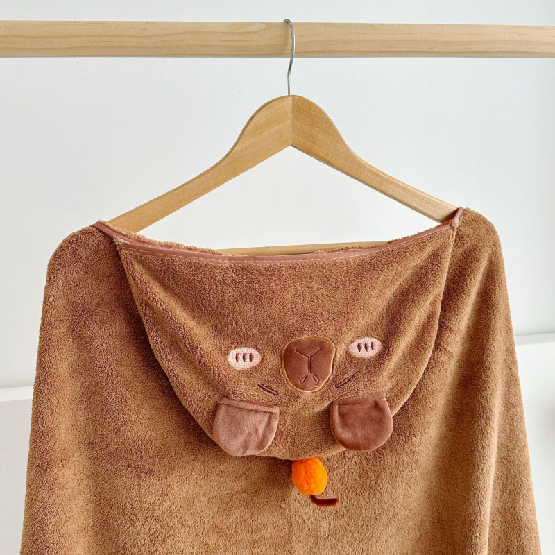 Koralni fleece ogrtač za kupaonicu, unisex, 400–500 g, 150D pređa, šivanje, šifra proizvoda 3786