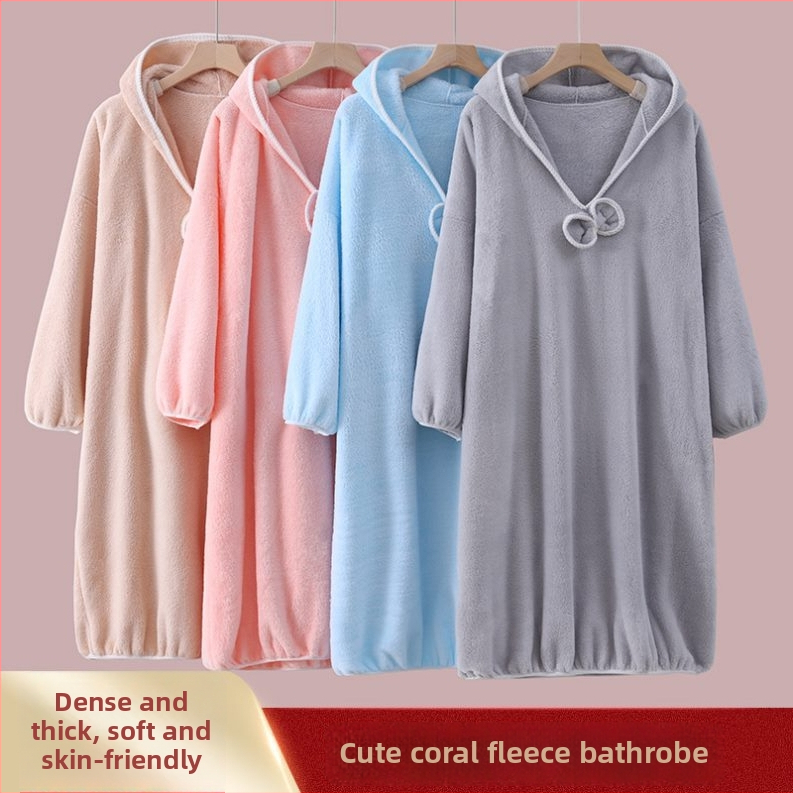 Naiste korallfliisist vannirõivas, 100% polüester, mikrofiiber, sügiseseks kasutamiseks