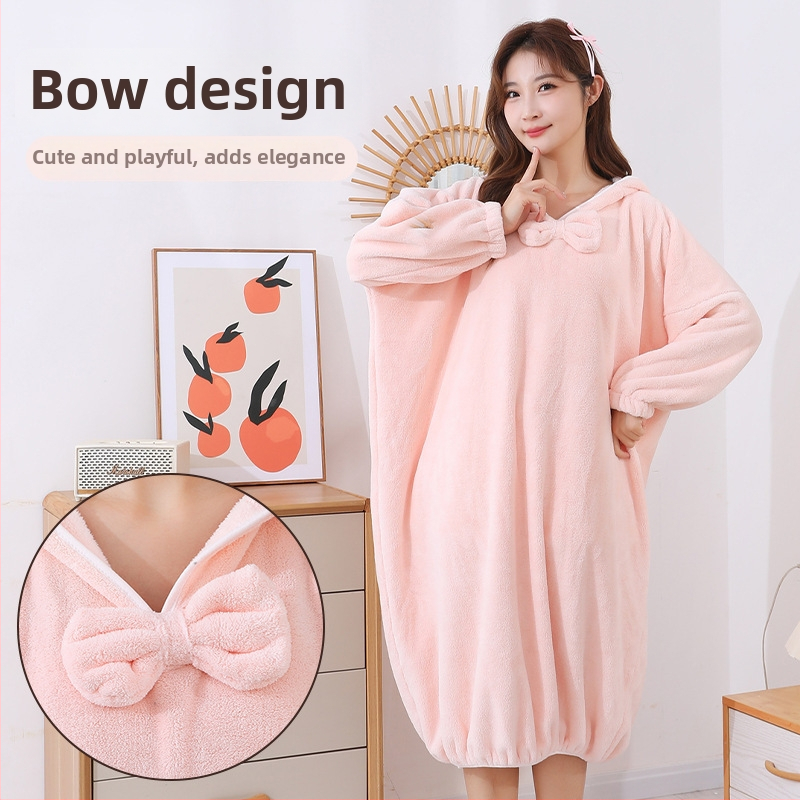 Naiste korallfliisist vannirõivas, 100% polüester, mikrofiiber, sügiseseks kasutamiseks