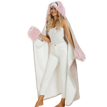 Preveliki kapuljačasti ručnik za kupaonicu, flanel, 300–400 g/m², završna obrada rubova, brand 1214 Yomu