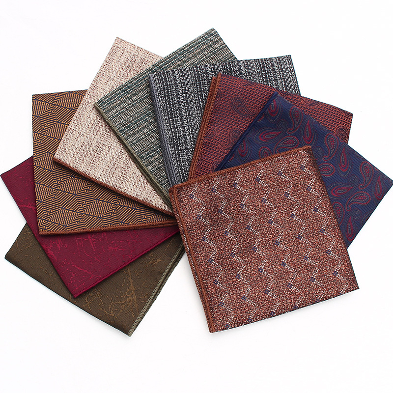 Džepna maramica za sako (Jacquard tkanina, Cashew uzorak, Poliester materijal, Poliester podstava, Ležerni stil)