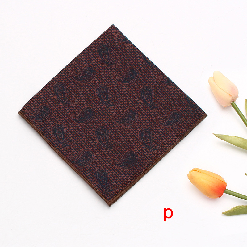 Džepna maramica za sako (Jacquard tkanina, Cashew uzorak, Poliester materijal, Poliester podstava, Ležerni stil)