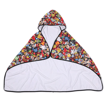 Prosop de baie cu glugă pentru sugari și copii mici, ultra-moale și foarte absorbant, material Ultra Fine Fiber; fir 16 Count; greutate 50–80 g; conținut 80/20