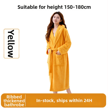 Kapuutsiga vanniriietus, korallfliis, 85% polüester, 420 g, unisex