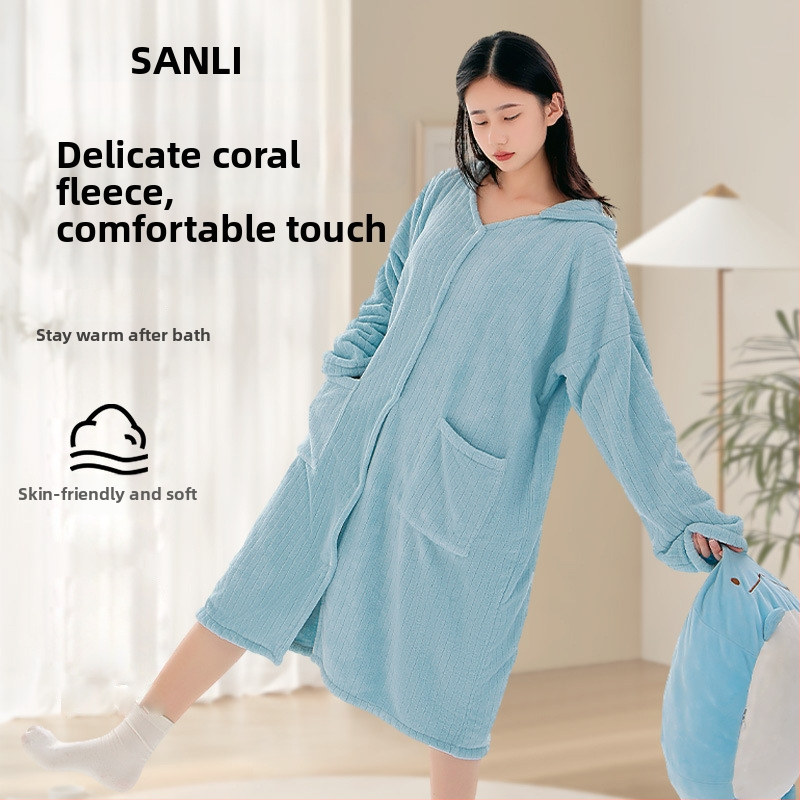 Nosiaci uterák do kúpeľne pre dospelých, korálový fleece, 500 g a viac, 150D Jacquard
