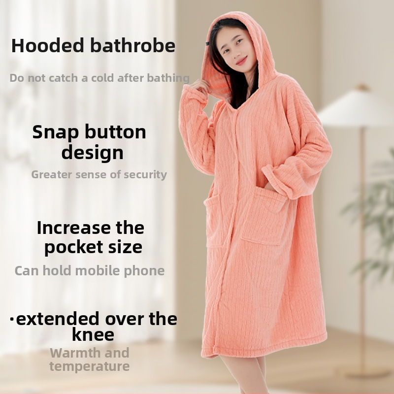 Nosiaci uterák do kúpeľne pre dospelých, korálový fleece, 500 g a viac, 150D Jacquard