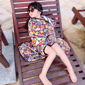 Prosop cu glugă pentru sugari și copii mici, microfibră ultra-absorbentă și foarte moale, imprimeu, fire 16, greutate 50–80 g