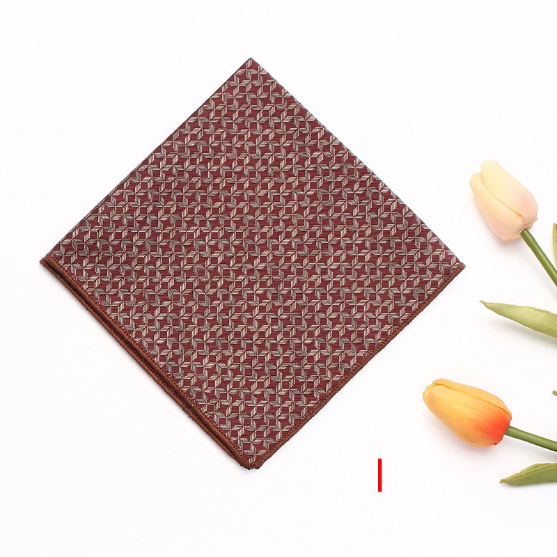 Kišeninė skara kostiumui, poliesteris, Jacquard audinys, Cashew raštas, pamušalas poliesteris