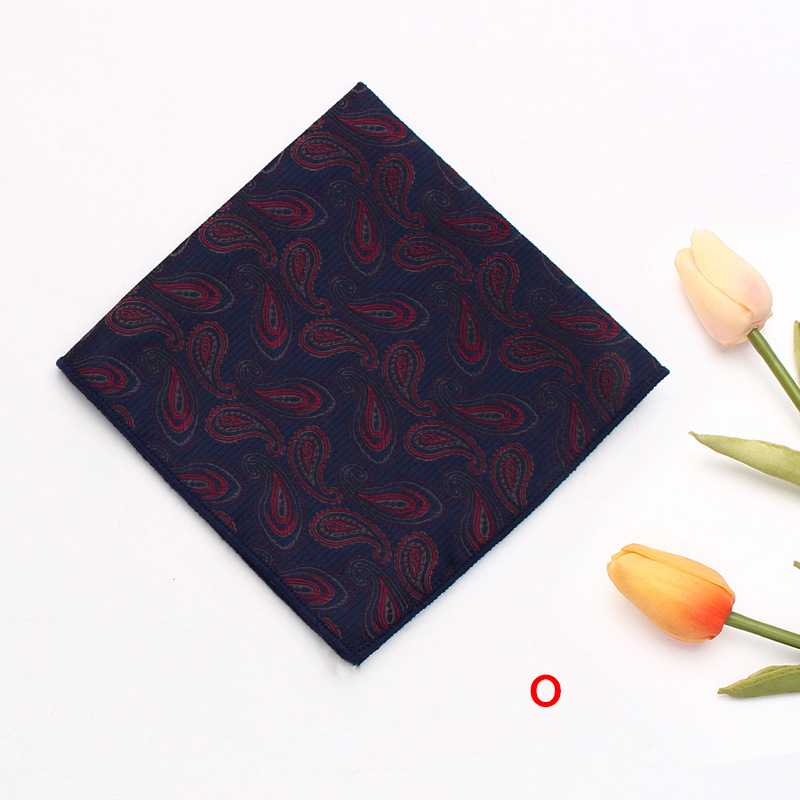 Kišeninė skara kostiumui, poliesteris, Jacquard audinys, Cashew raštas, pamušalas poliesteris