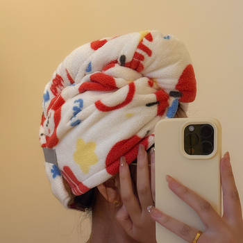 Set de trei piese pentru baie: Prosop de baie, Prosop pentru păr și Șapcă de uscare a părului — Coral Velvet, absorbant de apă, 200-300 g, 16 Count, Finisare la margine