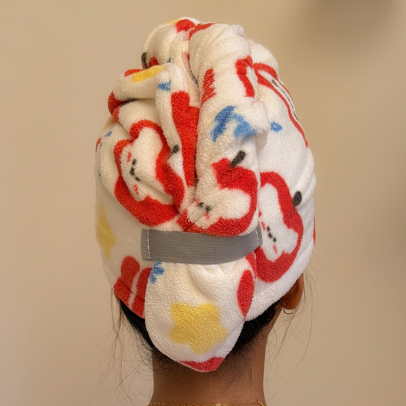 Set de trei piese pentru baie: Prosop de baie, Prosop pentru păr și Șapcă de uscare a părului — Coral Velvet, absorbant de apă, 200-300 g, 16 Count, Finisare la margine