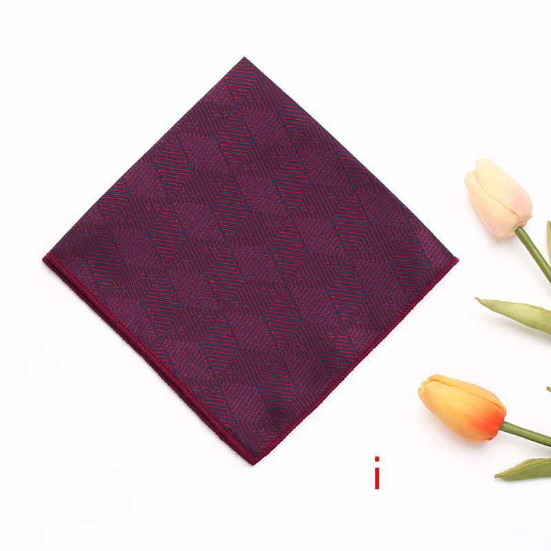 Kišeninė skarelė švarkui, polieteris, jacquard audinys, Cashew raštas, poliesterio pamušalas, laisvas stilius