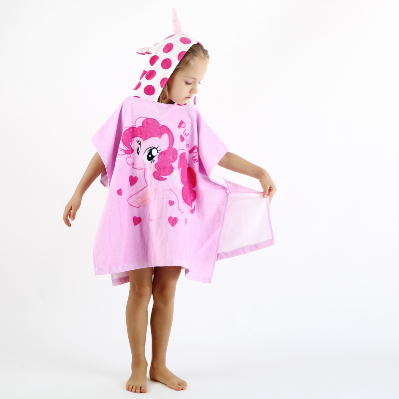 Enbihouse prosop baie pentru copii din bumbac 120d cu animale 3D, capă, 100–120 g/m², cusătură, personalizare disponibilă