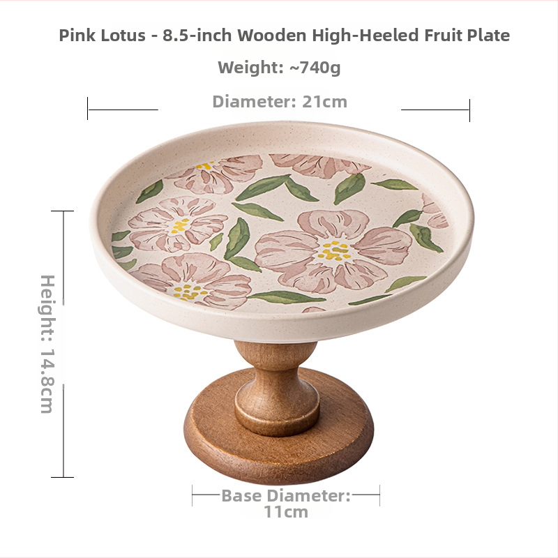 Porcelánová miska na ovocie a podnos na pečivo, vstupná dekorácia v štýle svetlý luxus retro
