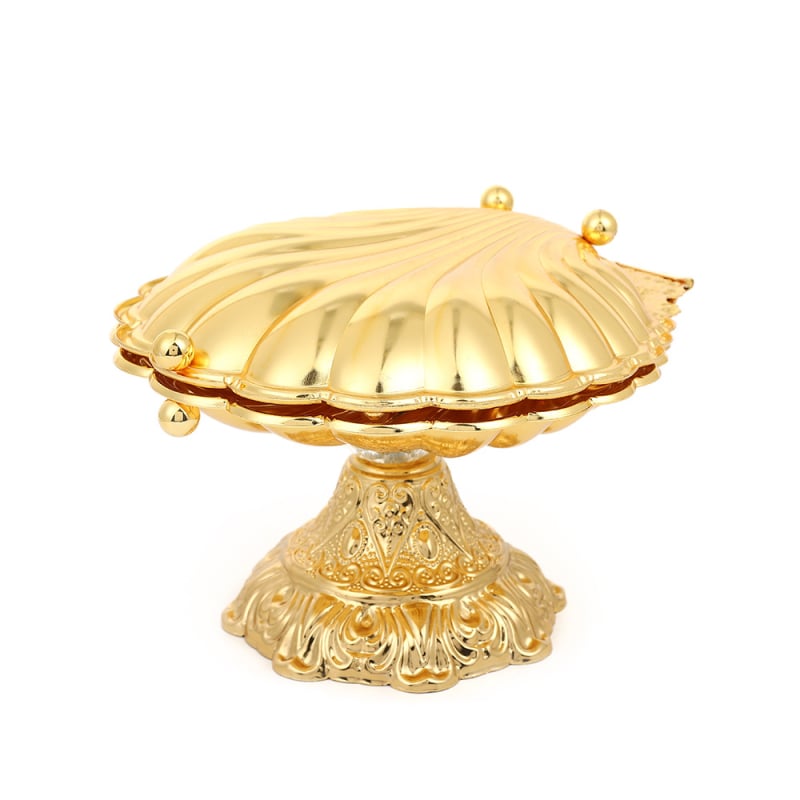 Pladanj za voće na visokim nogama, željezni, s naslonom, europski stil, lagani luksuz retro, proljeće 2025