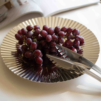 Farfurie pentru fructe din oțel inoxidabil 18/10, minimart, stil lejer lux retro, lansare primăvara 2021