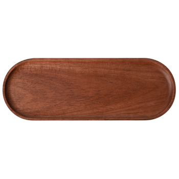 Δίσκος από ξύλο Ακακίας, Ακανόνιστο σχήμα, Μοντέρνο μινιμαλιστικό στυλ, Επιφάνεια τελειωμένη με το χέρι, Τυπωμένο λογότυπο