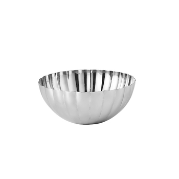 Δίσκος φρούτων από ανοξείδωτο χάλυβα 304, βαθύς, σκανδιναβικού στυλ, κυκλικού σχεδιασμού, επιφάνεια με καθρέφτη