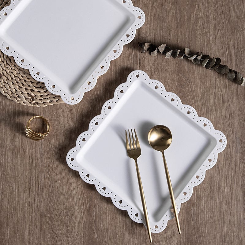 Raft de prezentare pentru masă de desert, plastic, farfurie de fructe, stil simplu, lansare 2025, greutate 208 g