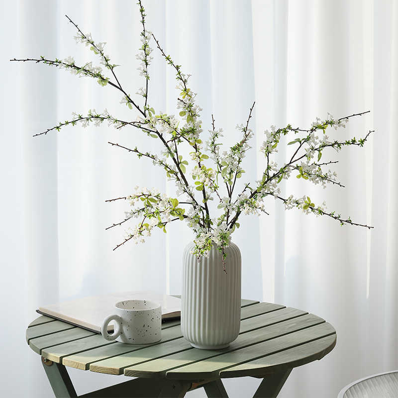 Umjetne grančice Snow Willow – svilen cvijet, Ručno izrađene: slikanje, stiliziranje, reljef – Dekor dom