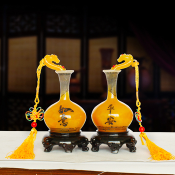 Ваза-орнамент за дома | Китайски стил | Синтетична смола | Обработка със смола