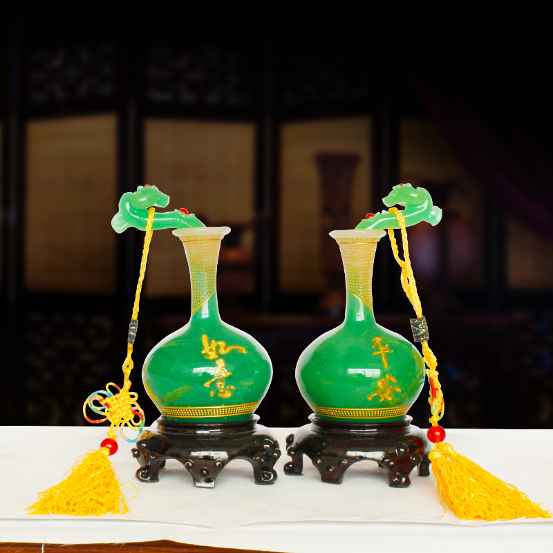 Ваза-орнамент за дома | Китайски стил | Синтетична смола | Обработка със смола