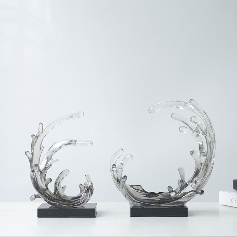 Материал: Смола; Стил: Модерно изкуство; Процес: Електроплакиране; Дизайн: Нов Китайски стил; За дома и офиса