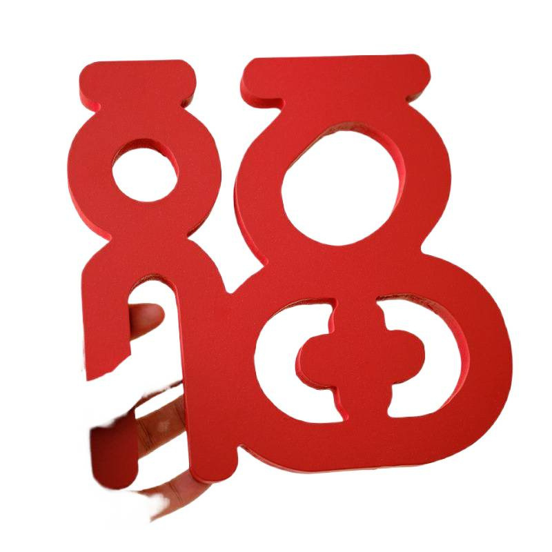 Decorativ pentru dulapul de televiziune de pe birou, din placă artificială, gravat, stil coreean, personalizabil