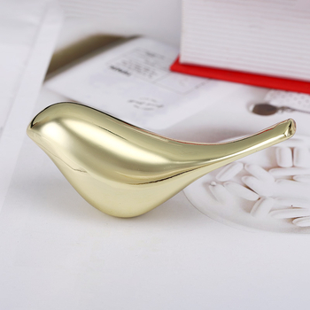 Figurină de pasăre din metal – stil nordic modern minimalist, electroplacare și turnare; cadou ideal pentru amenajarea casei