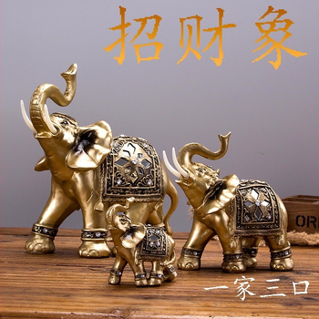 Statuetă elefant din rășină pentru decorul casei – realizare manuală, stil modern de artă