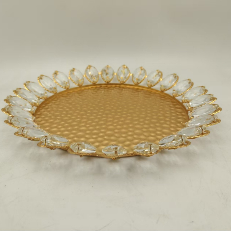 Farfurie pentru fructe din fier, tavă decorativă mică, stil simplu (Material: Fier; Categorie: Farfurie pentru fructe; Stil: Simplu)