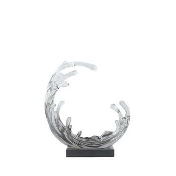 Смолна художествена украса – модерен стил, електроплатирана декоративна скулптура за дом и офис