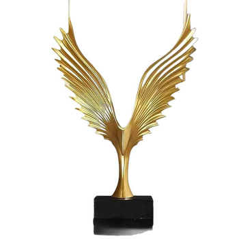 Скулптура на орел със разперени криле, ръчна изработка, модерен стил (материал: смола; стил: прост и модерен; ръчна изработка; подходящ за рожден ден; рекламни подаръци)