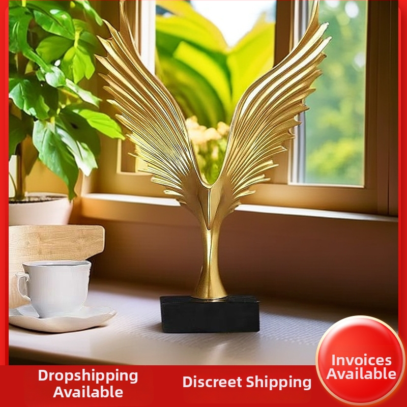 Скулптура на орел със разперени криле, ръчна изработка, модерен стил (материал: смола; стил: прост и модерен; ръчна изработка; подходящ за рожден ден; рекламни подаръци)