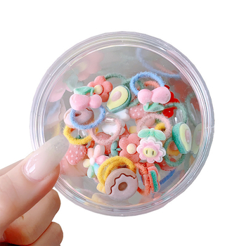 Bentiță de păr pentru copii – acrilic, lucrat manual, model fructe desen animate, stil drăguț