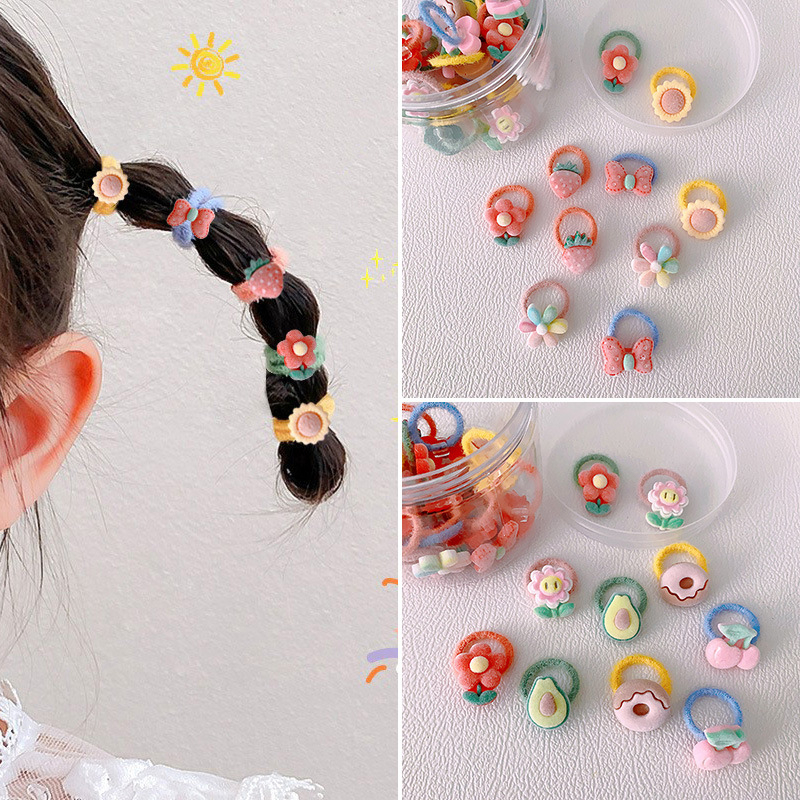 Bentiță de păr pentru copii – acrilic, lucrat manual, model fructe desen animate, stil drăguț