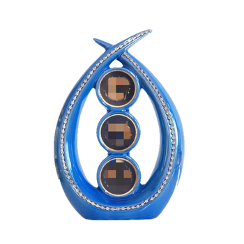 Ornament decorativ – ceramică glazurată, inspirație arabă, decor modern minimalist, ambalaj cadou.