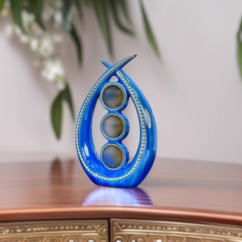 Ornament decorativ – ceramică glazurată, inspirație arabă, decor modern minimalist, ambalaj cadou.