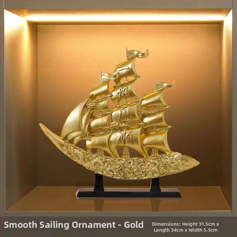 Декоративна фигура от смола в китайски стил за офис и хол – бизнес подарък