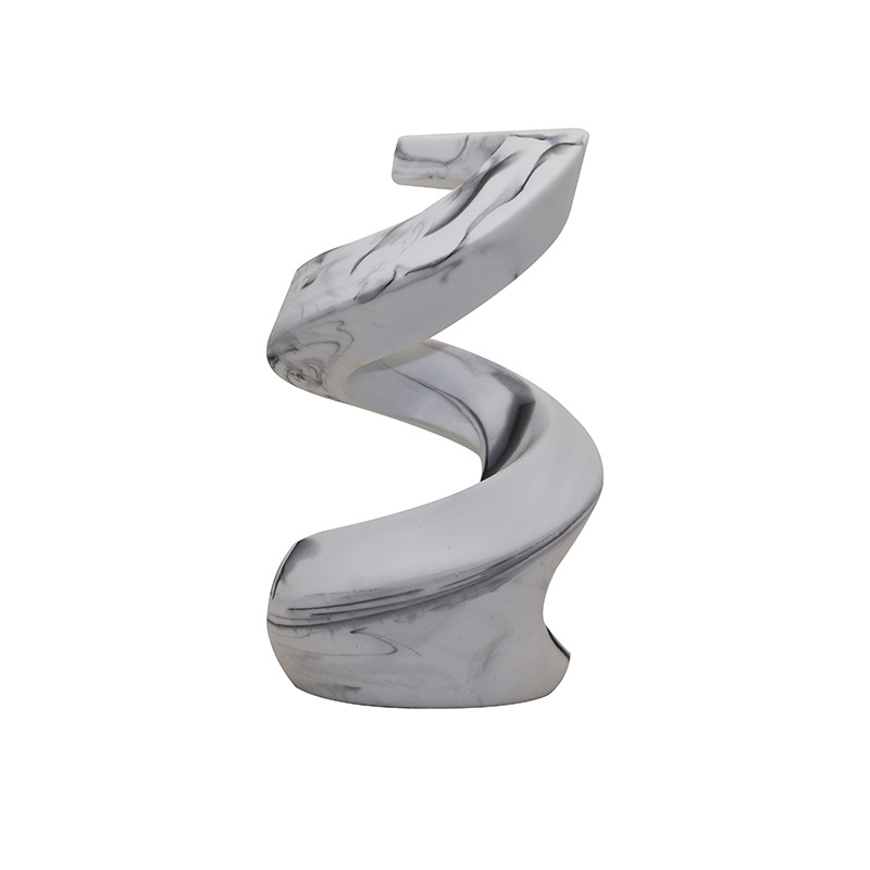 Gyanta díszfigura - Modern minimalista spirálisan emelkedő dekoráció boros szekrényhez és TV-hez • Anyag: Gyanta • Termékkód: 004 • Márka: Jin Mu Yuan • Kategória: Gyanta kézművesség • Stílus: Modern Minimalista