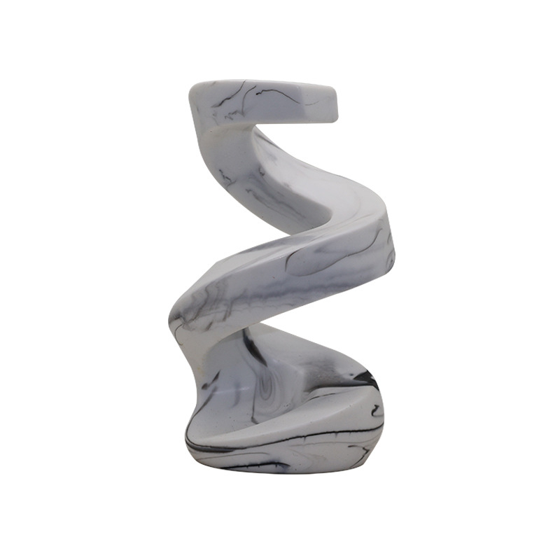 Gyanta díszfigura - Modern minimalista spirálisan emelkedő dekoráció boros szekrényhez és TV-hez • Anyag: Gyanta • Termékkód: 004 • Márka: Jin Mu Yuan • Kategória: Gyanta kézművesség • Stílus: Modern Minimalista