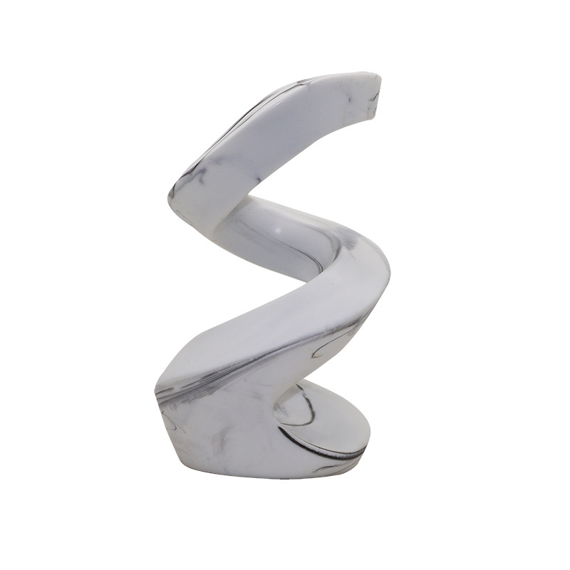 Gyanta díszfigura - Modern minimalista spirálisan emelkedő dekoráció boros szekrényhez és TV-hez • Anyag: Gyanta • Termékkód: 004 • Márka: Jin Mu Yuan • Kategória: Gyanta kézművesség • Stílus: Modern Minimalista