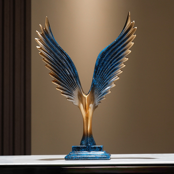 Скулптура на летящ орел в модерен луксозен стил, смола, марка Oukelai