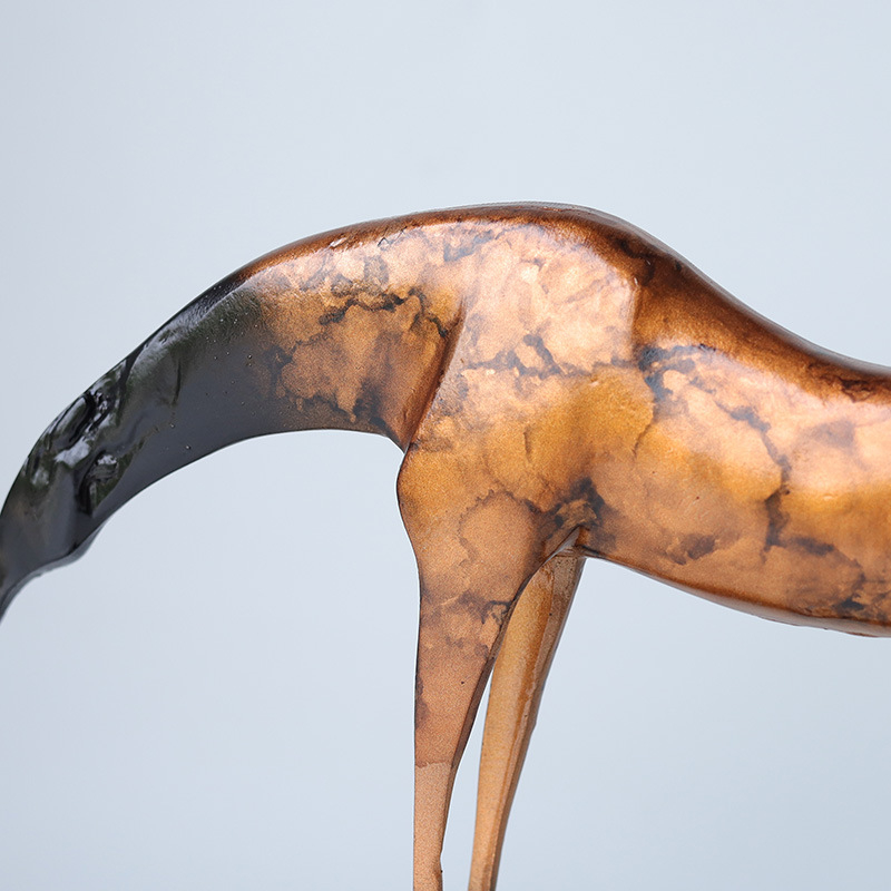 Set decor metalic cu micro peisaje în stil chinezesc nou – gravură și sculptură, decor pentru camera de ceai și sufragerie