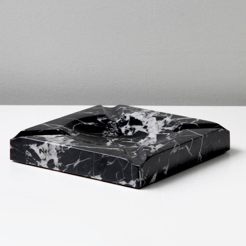 Cenușieră din marmură, stil modern minimalist, gravură